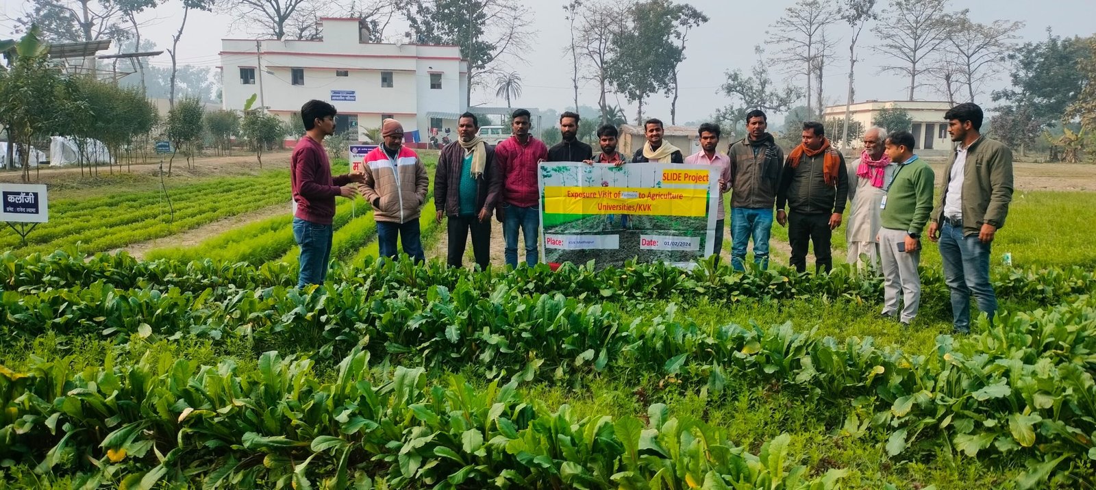 Farmer Exposure in KVK Madhopur in Slide Project