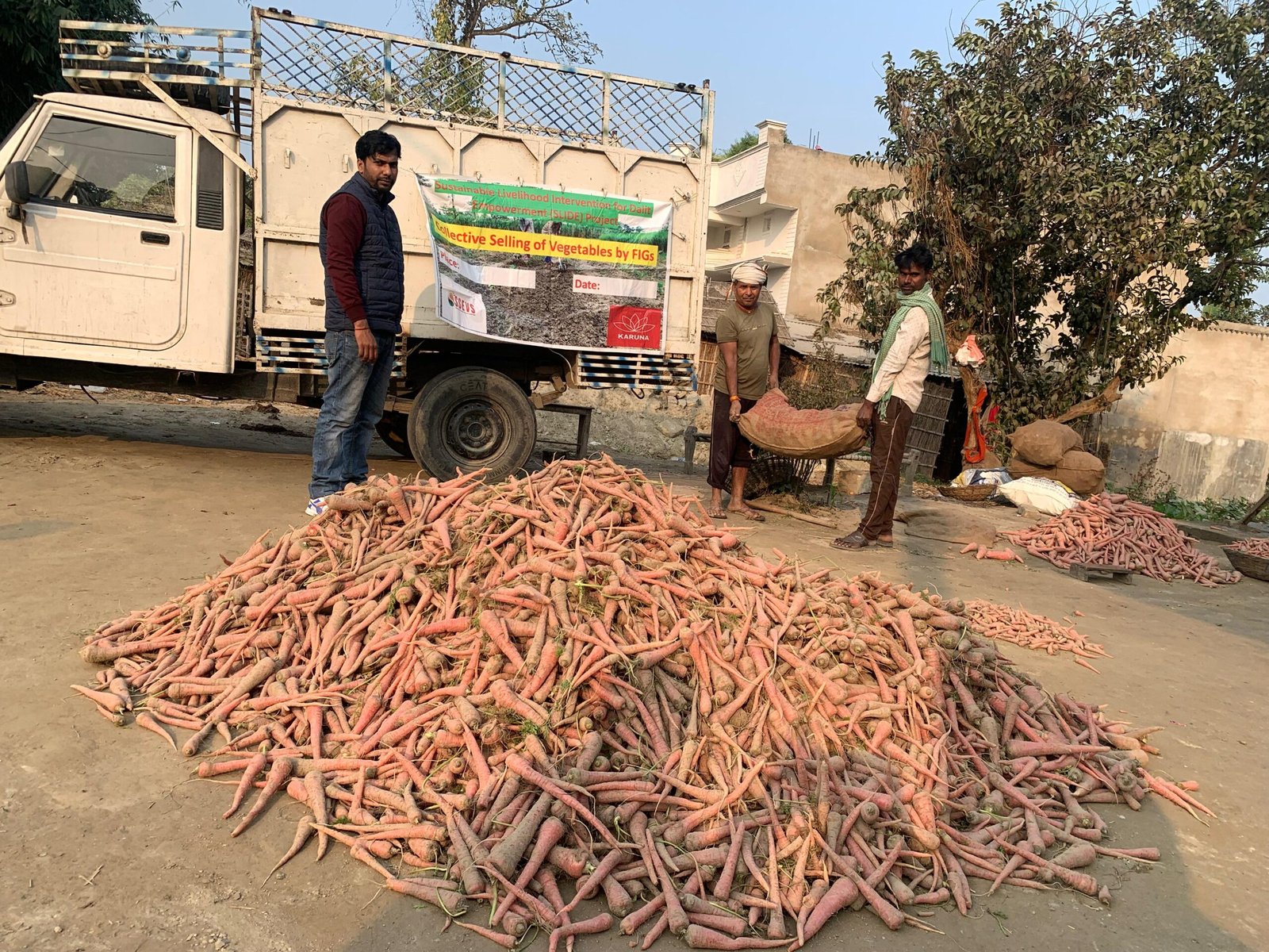 Gajar (Carrot) Selling Shivrahi Mathiya West Champaran SLIDE Project