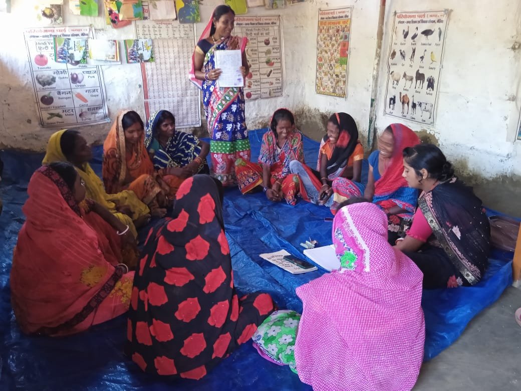 Meera Women’s Group Meeting Bahuarva Musahar Tola Pearl Bagaha